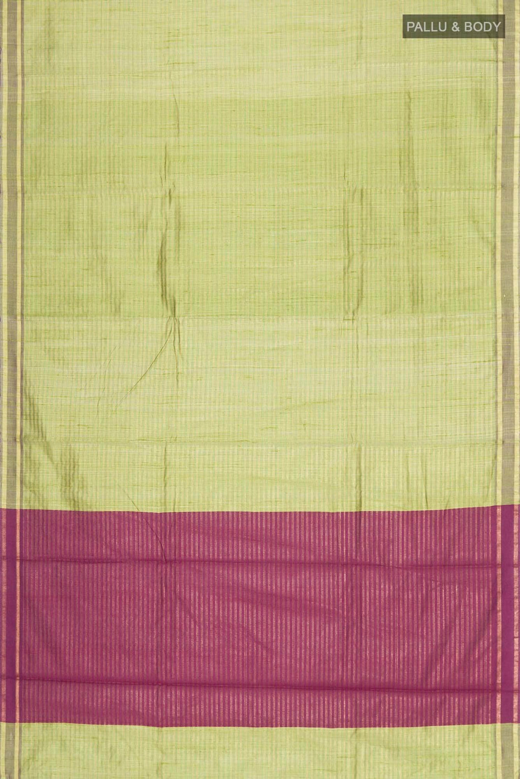 Akira-Olive Green Bhagalpuri Tussar Silk Saree
