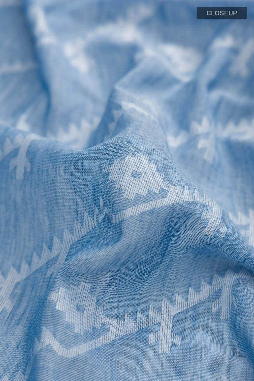 Bimala-Dusty Blue Bengal Cotton Saree