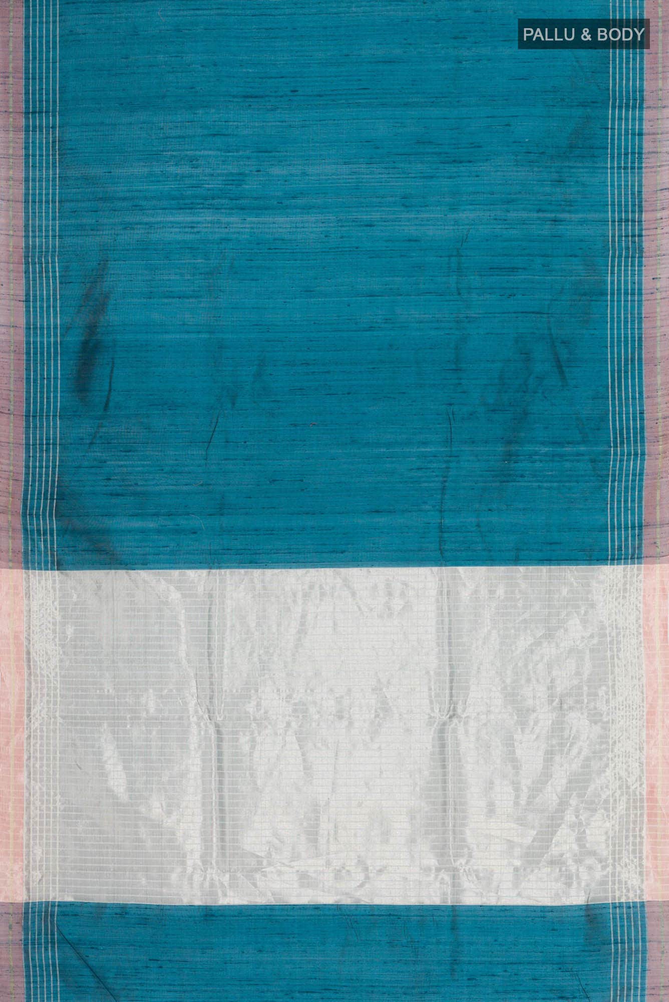 Bhavi-Teal Bhagalpuri Tussar Silk Saree