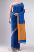 Avni-Royal Blue Bhagalpuri Tussar Silk Saree
