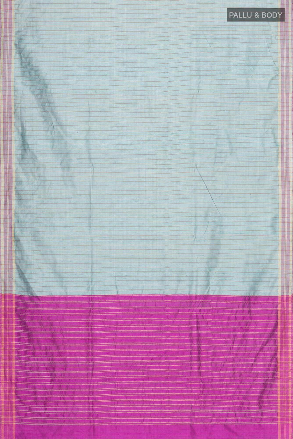 Avni-Blue Grey Bhagalpuri Tussar Silk Saree