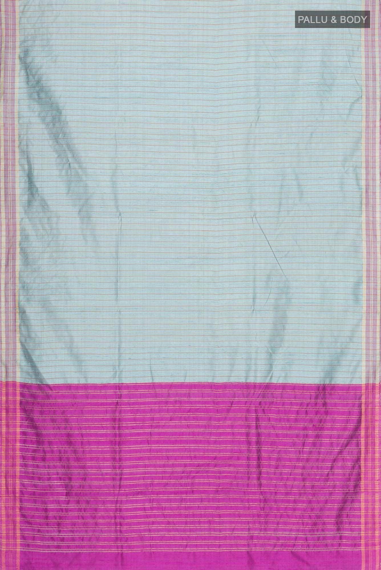 Avni-Blue Grey Bhagalpuri Tussar Silk Saree