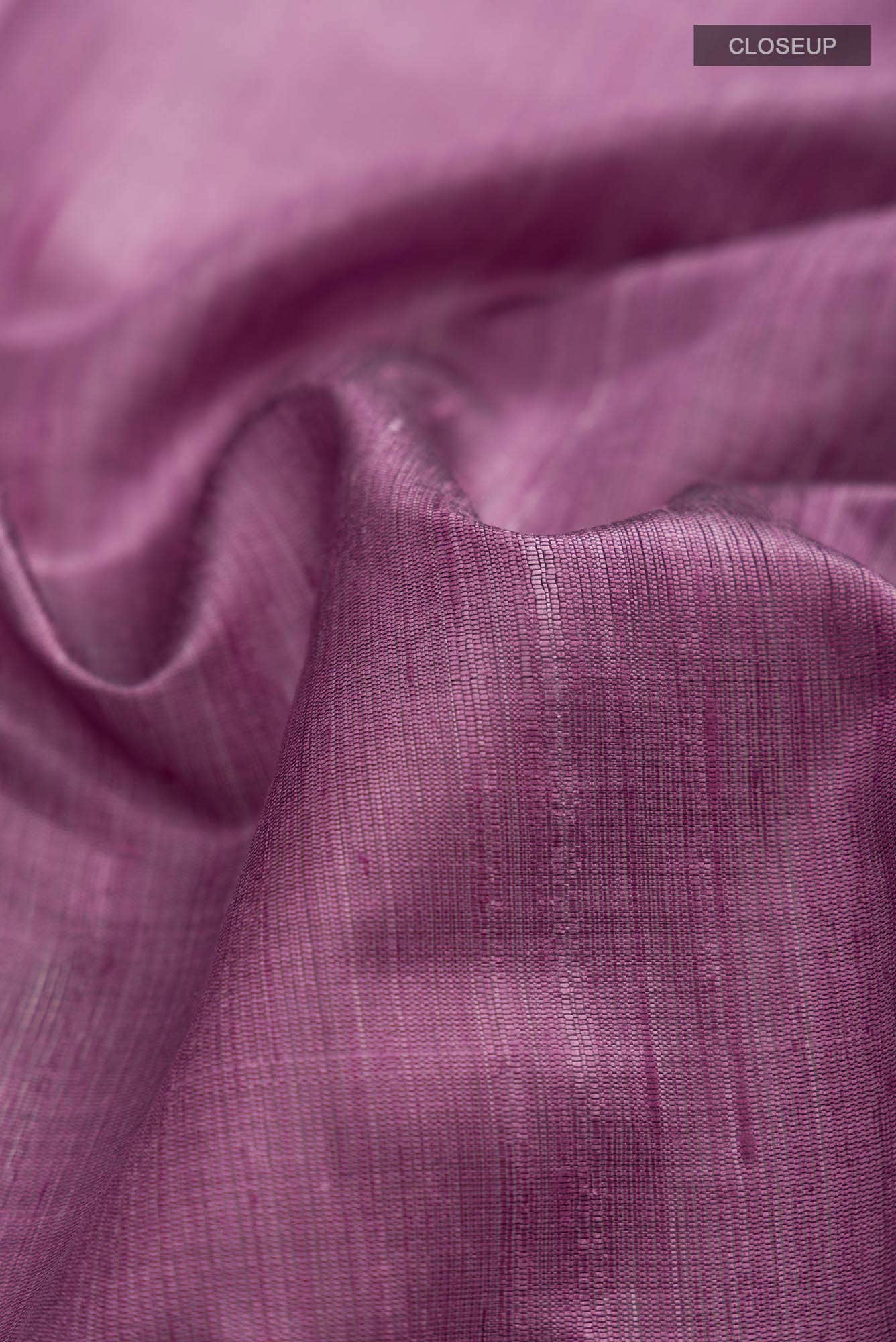 Kruti-Mauve Bhagalpuri Tussar Silk Saree