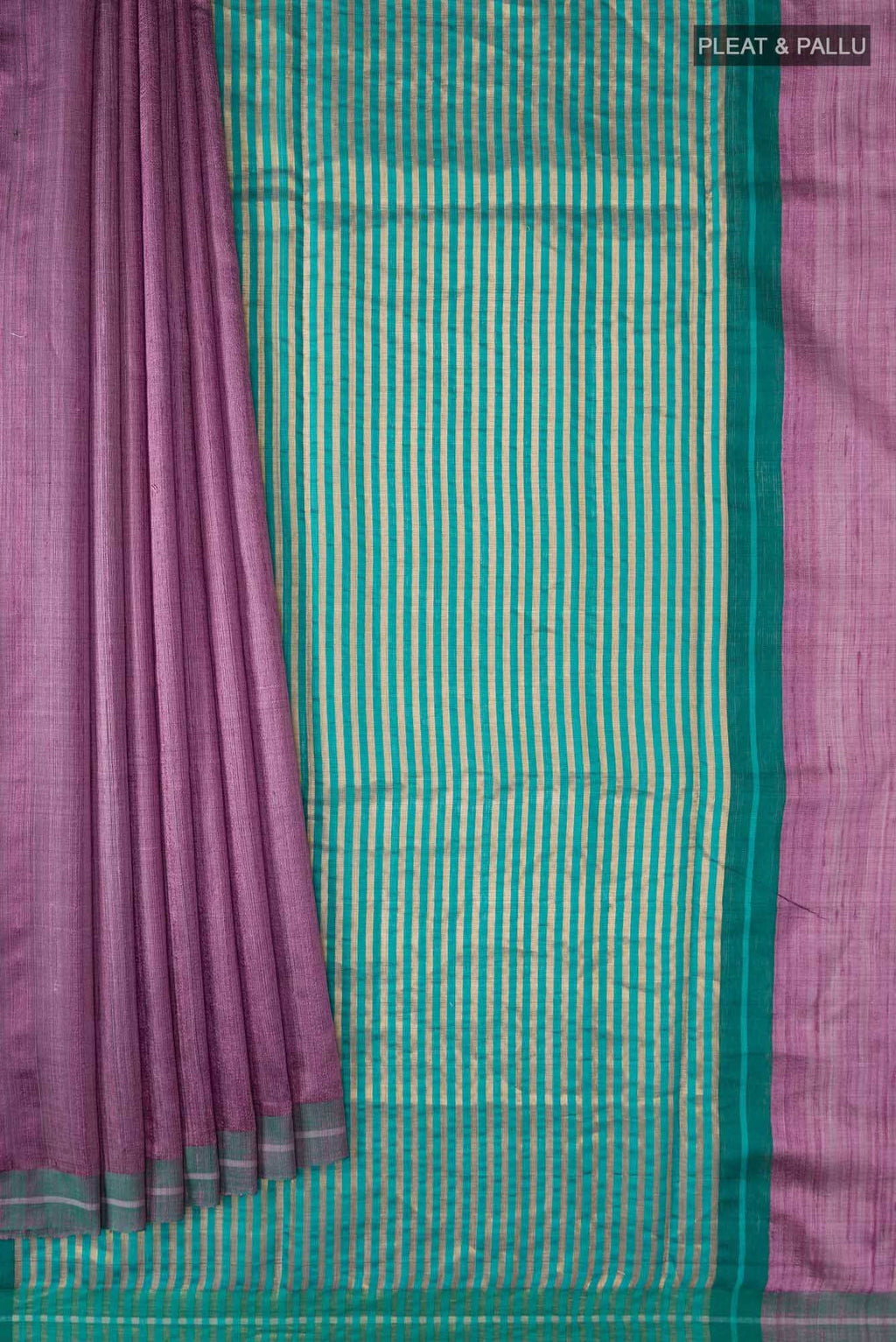 Kruti-Mauve Bhagalpuri Tussar Silk Saree