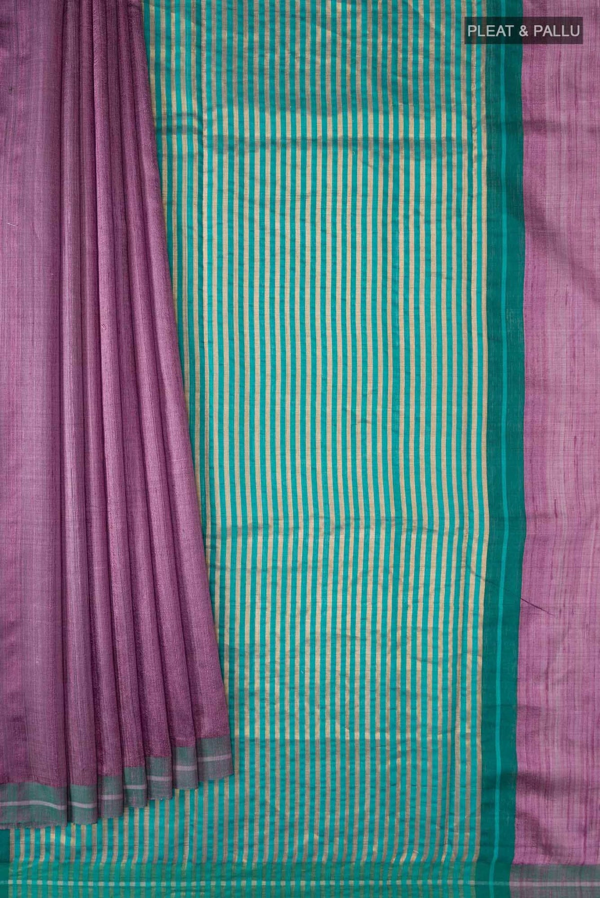 Kruti-Mauve Bhagalpuri Tussar Silk Saree