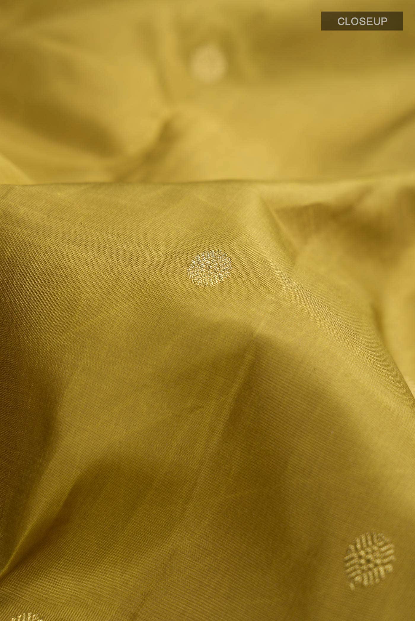 Suvarna-Pure Silk Pure Gold Zari Olive Green Kanchipuram Saree