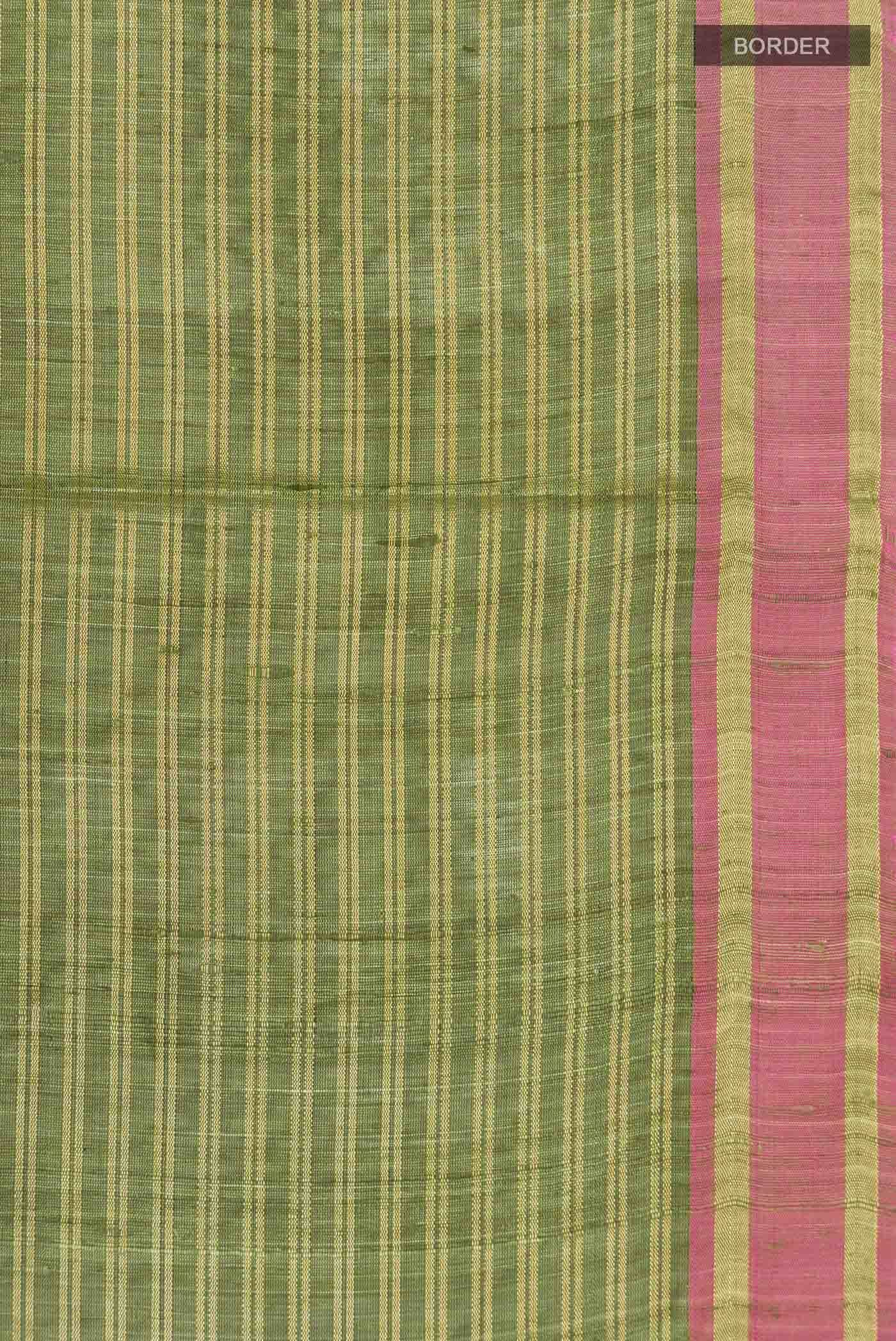 Akira-Green Bhagalpuri Tussar Silk Saree