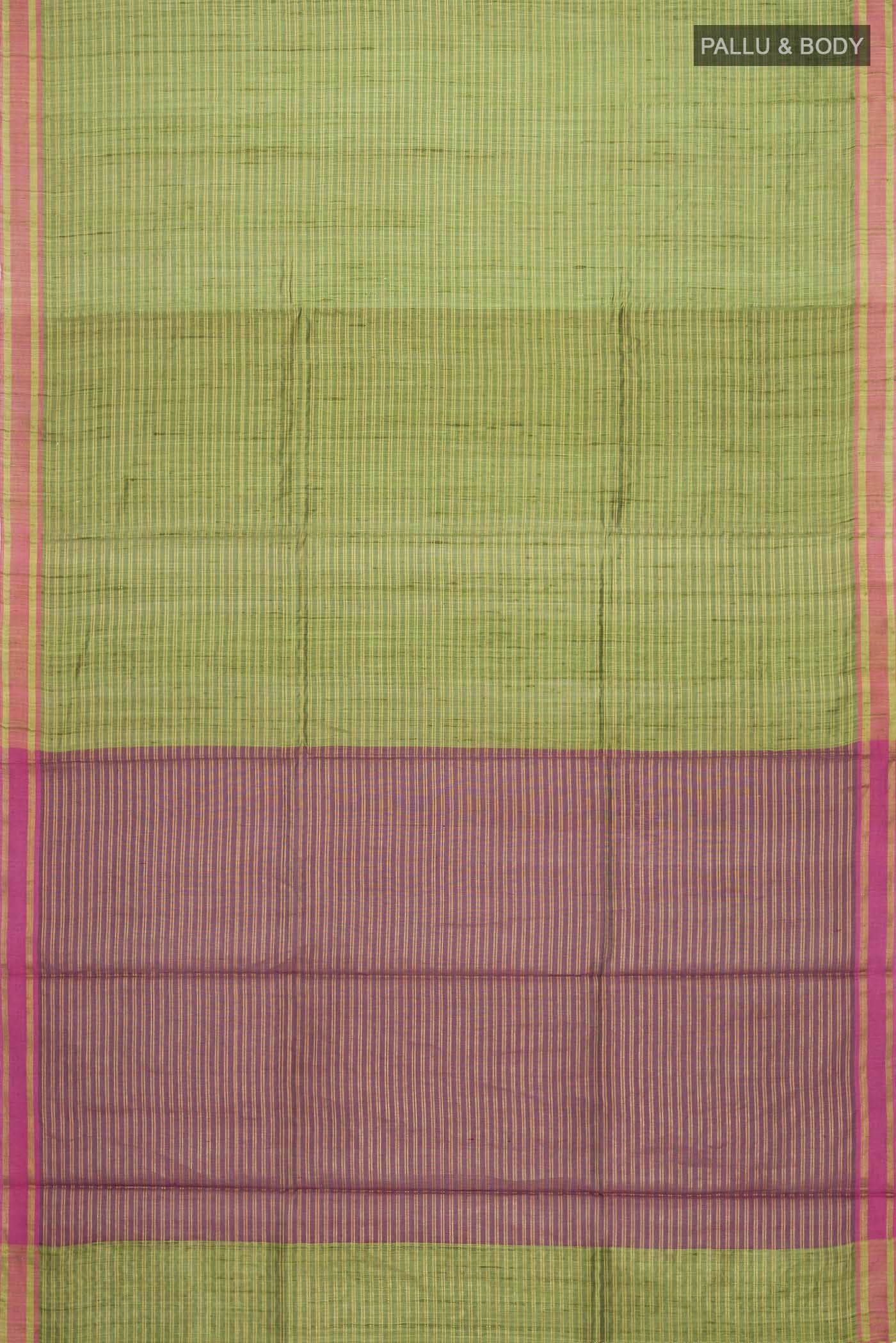 Akira-Green Bhagalpuri Tussar Silk Saree
