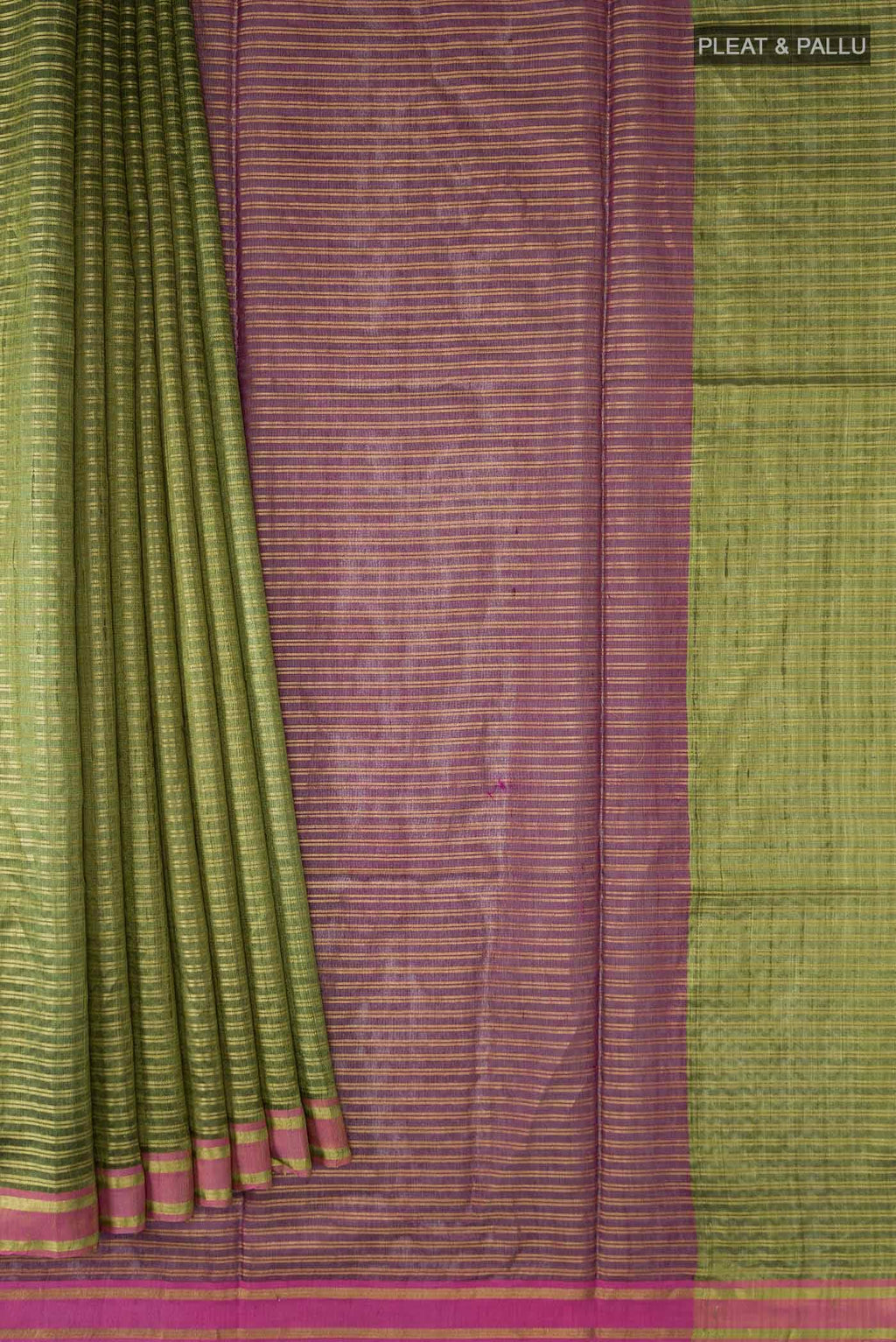 Akira-Green Bhagalpuri Tussar Silk Saree