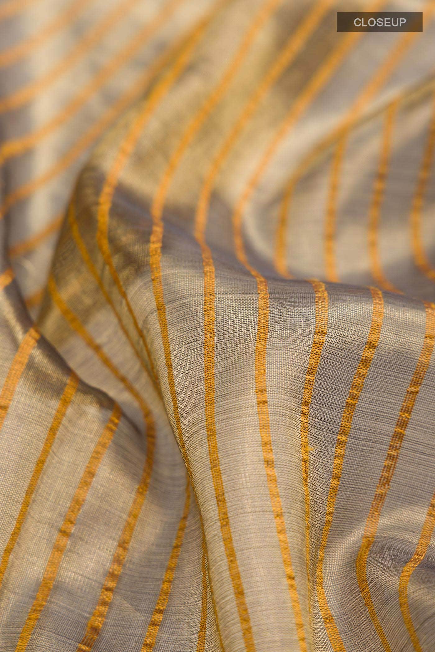 Bhavi-Gold Bhagalpuri Tussar Silk Saree
