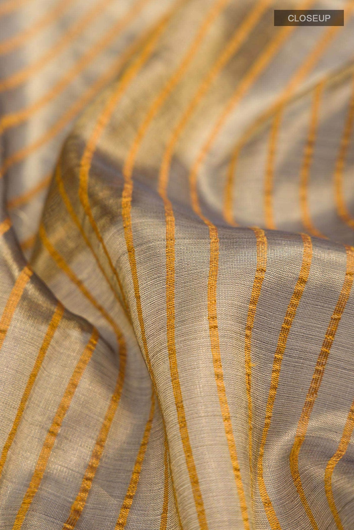 Bhavi-Gold Bhagalpuri Tussar Silk Saree