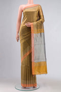 Bhavi-Gold Bhagalpuri Tussar Silk Saree
