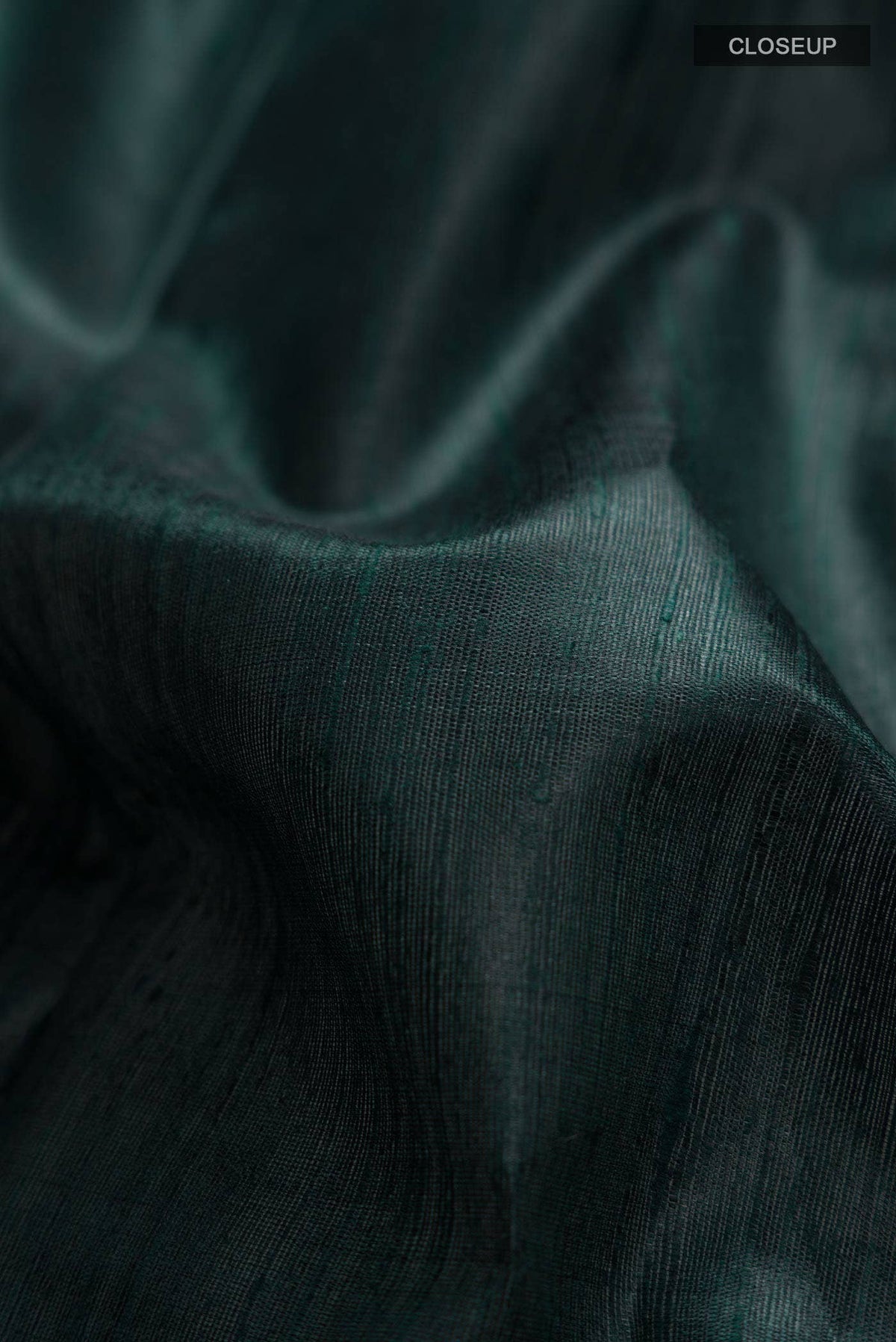 Bhavi-Bottle Green Bhagalpuri Tussar Silk Saree