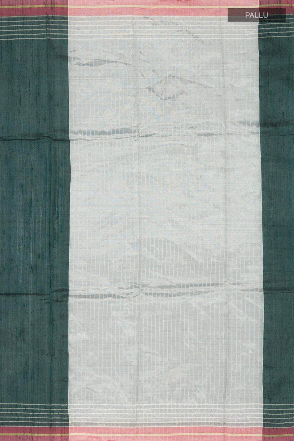 Bhavi-Bottle Green Bhagalpuri Tussar Silk Saree