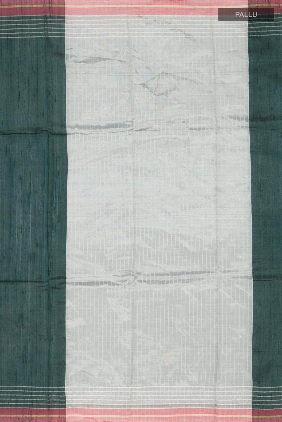 Bhavi-Bottle Green Bhagalpuri Tussar Silk Saree