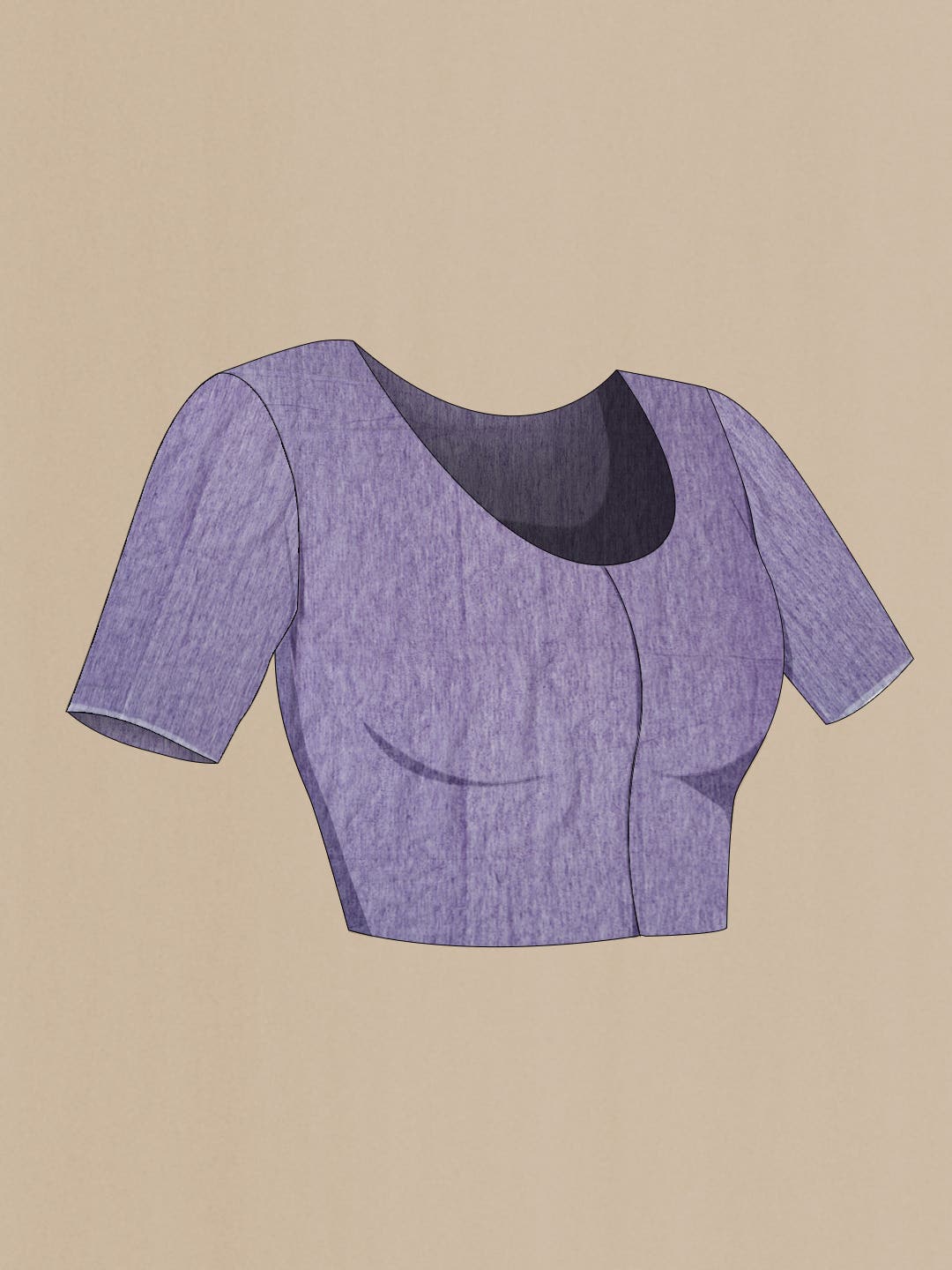 Parmoita-Violet Bengal Cotton Saree