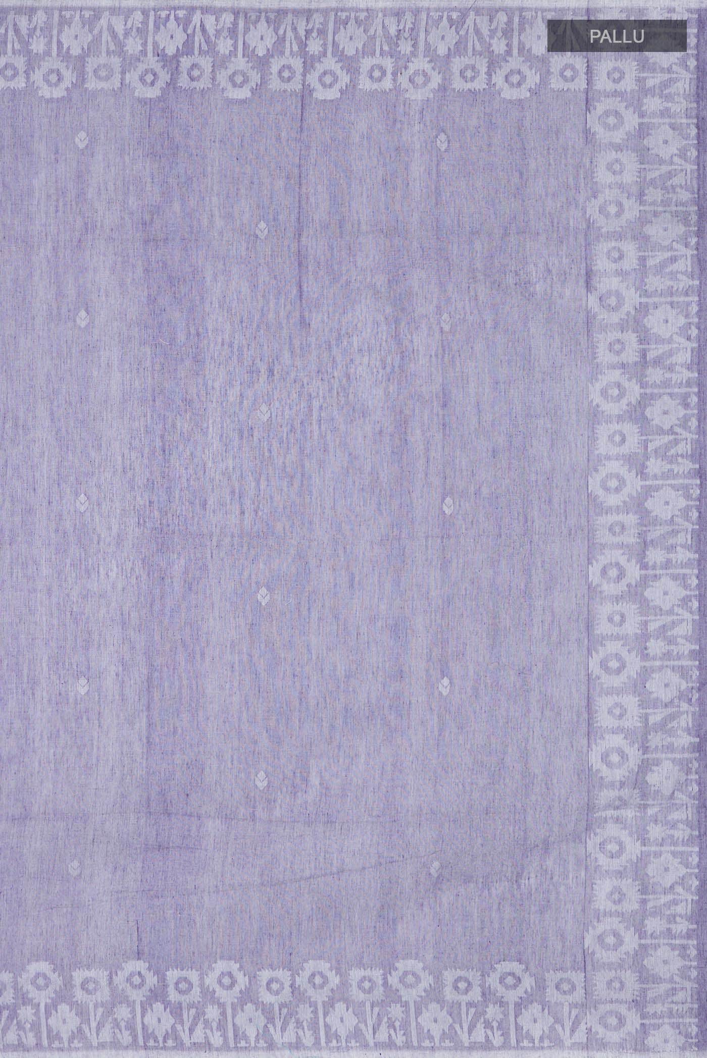 Parmoita-Violet Bengal Cotton Saree