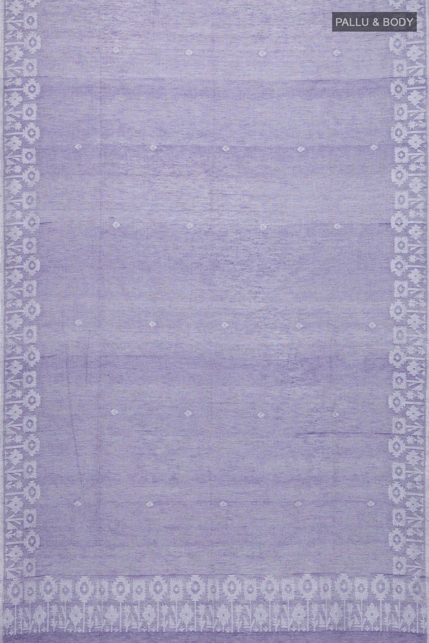 Parmoita-Violet Bengal Cotton Saree