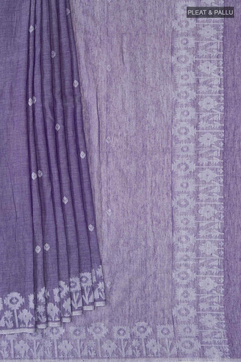 Parmoita-Violet Bengal Cotton Saree