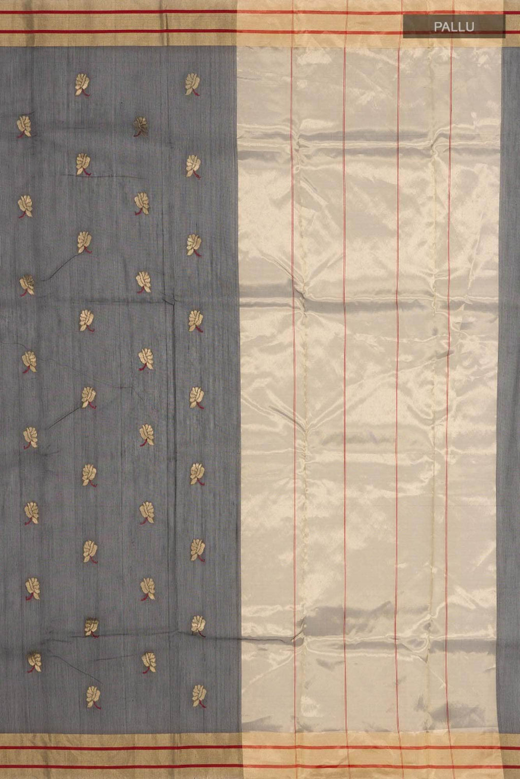 Mithila - Black Chanderi Silk Cotton Saree