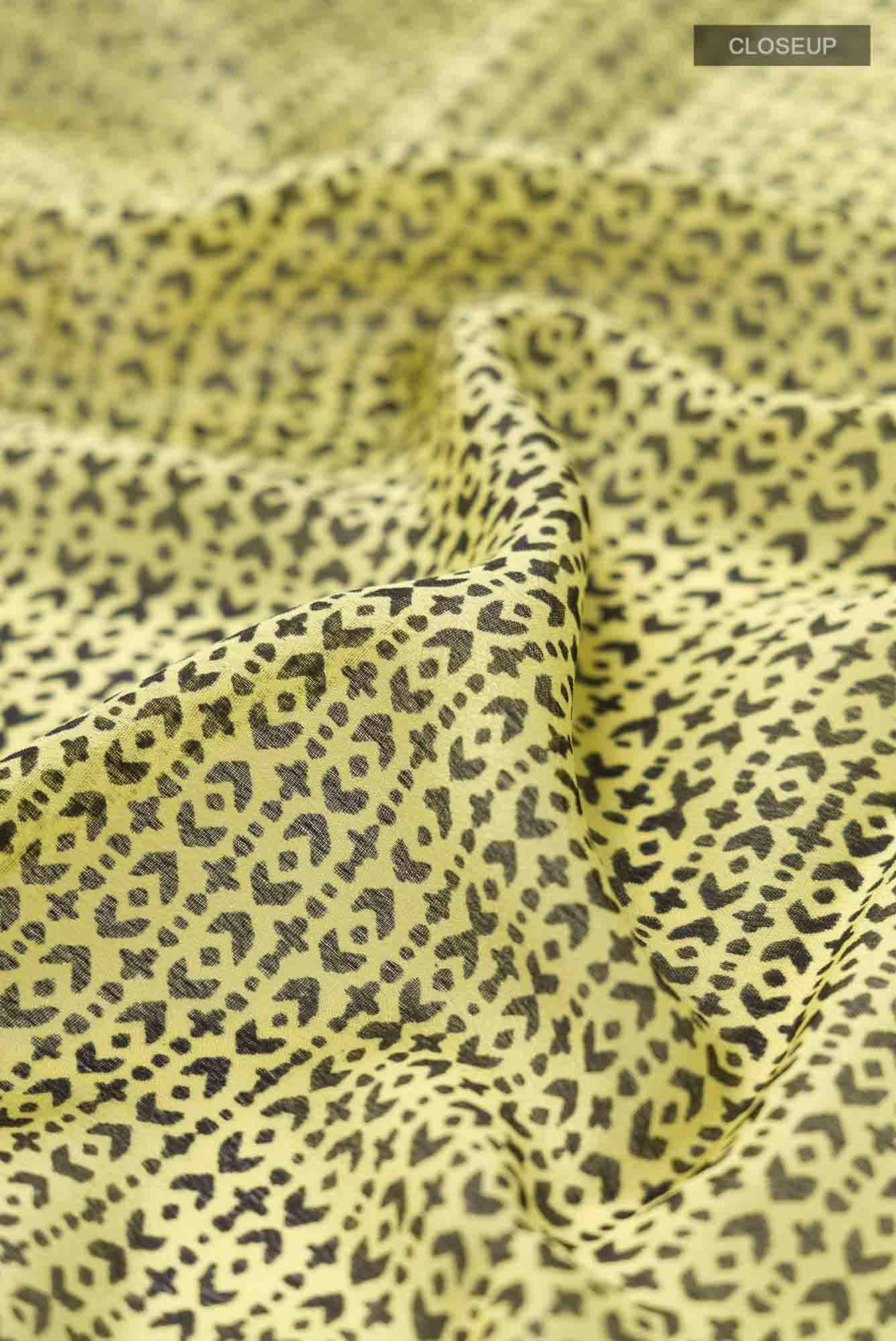 Beige Mysore Crepe Saree