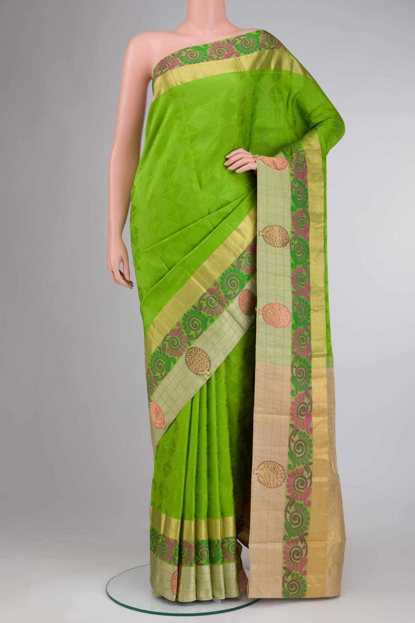 Green Kanchipuram Silk Saree