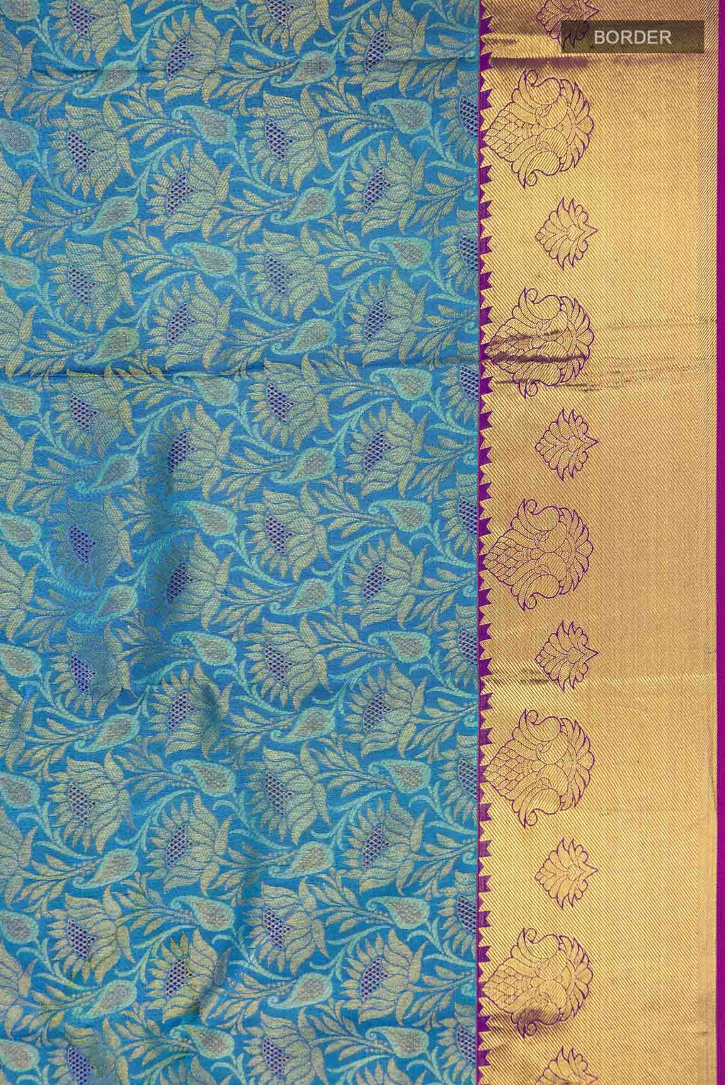 Blue Kanchipuram Silk Saree