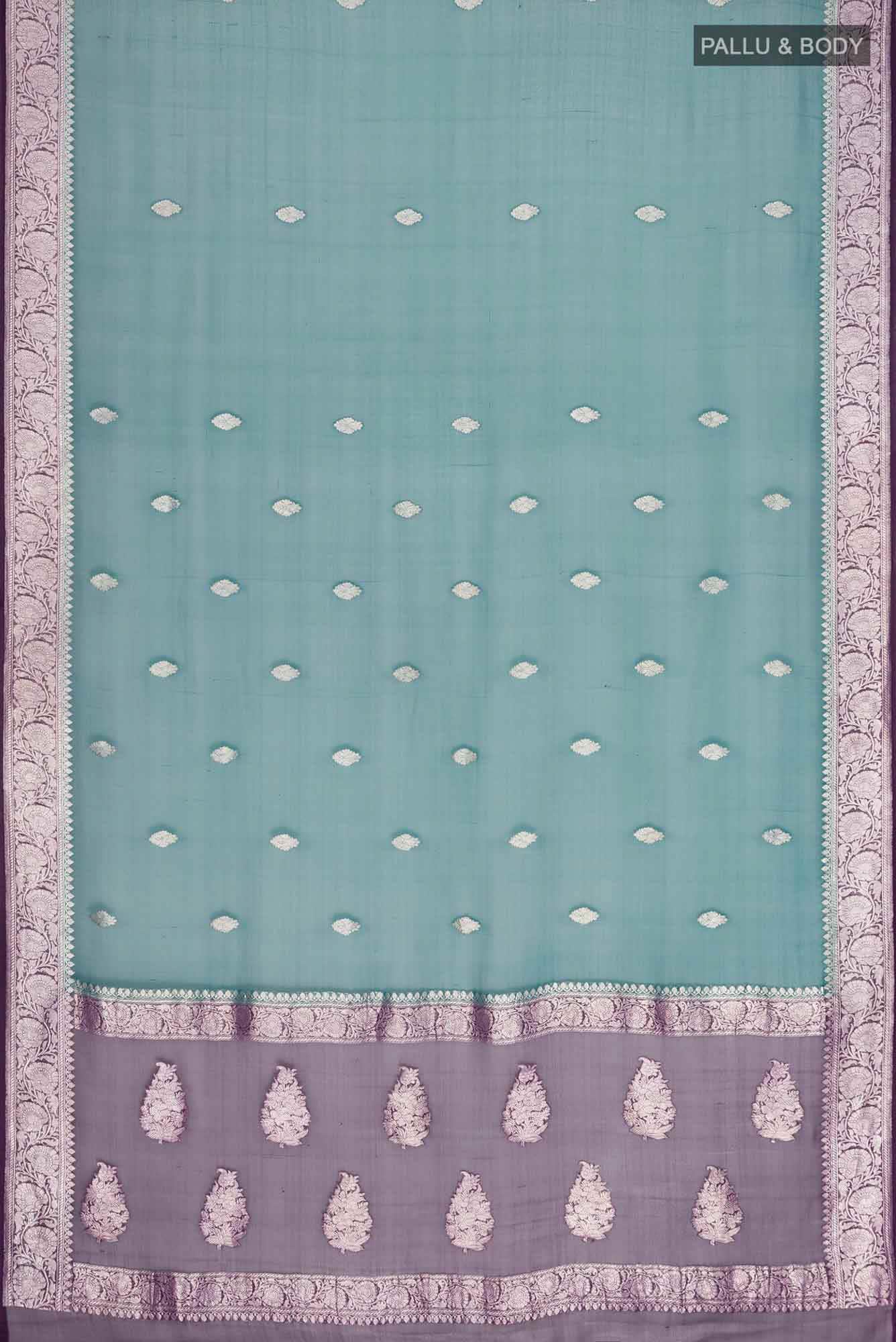 Blue Banarasi Georgette Saree