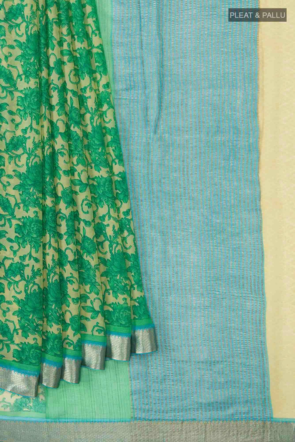 Green Chiffon Saree