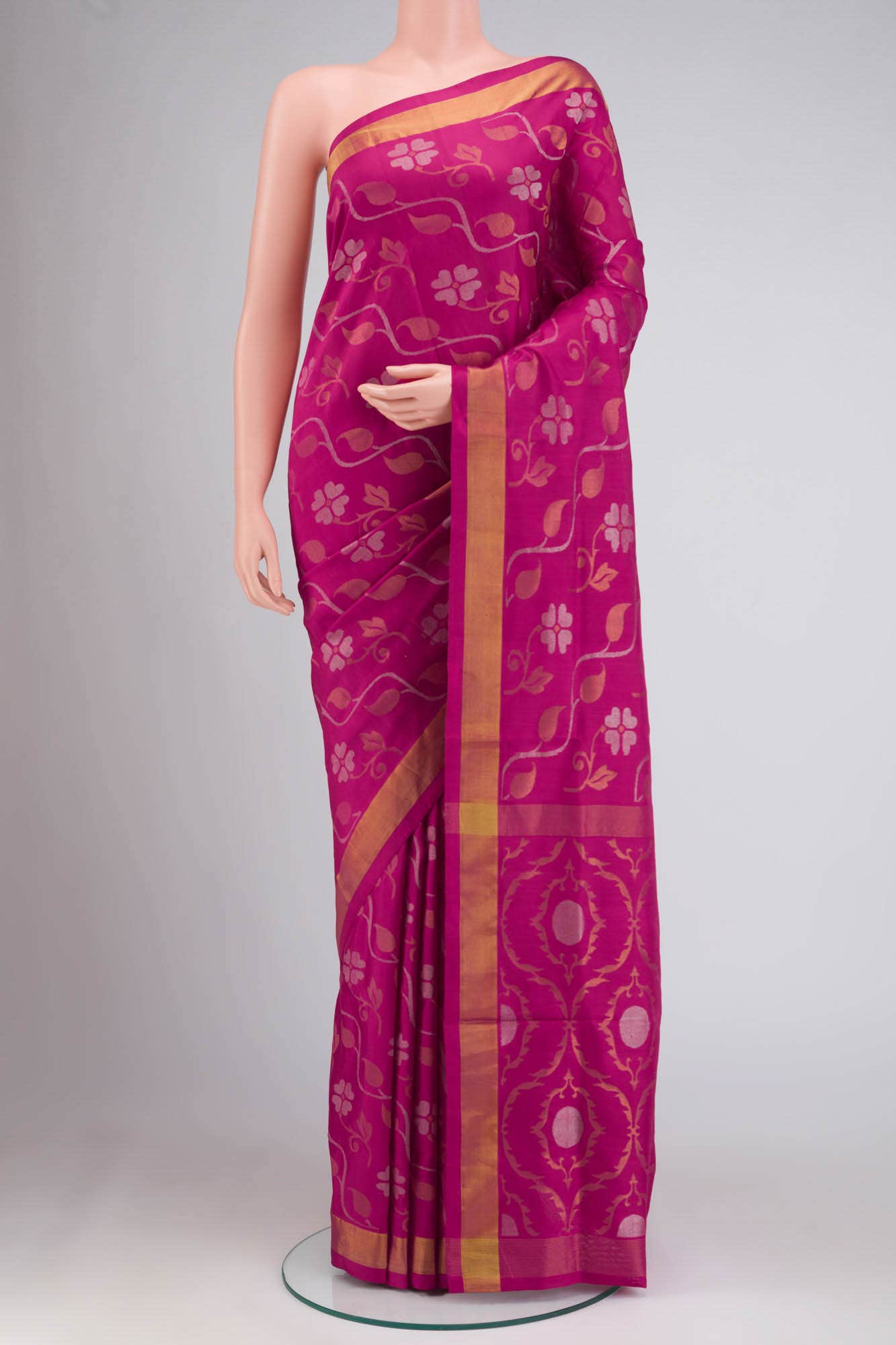 Pink Uppada Silk Saree