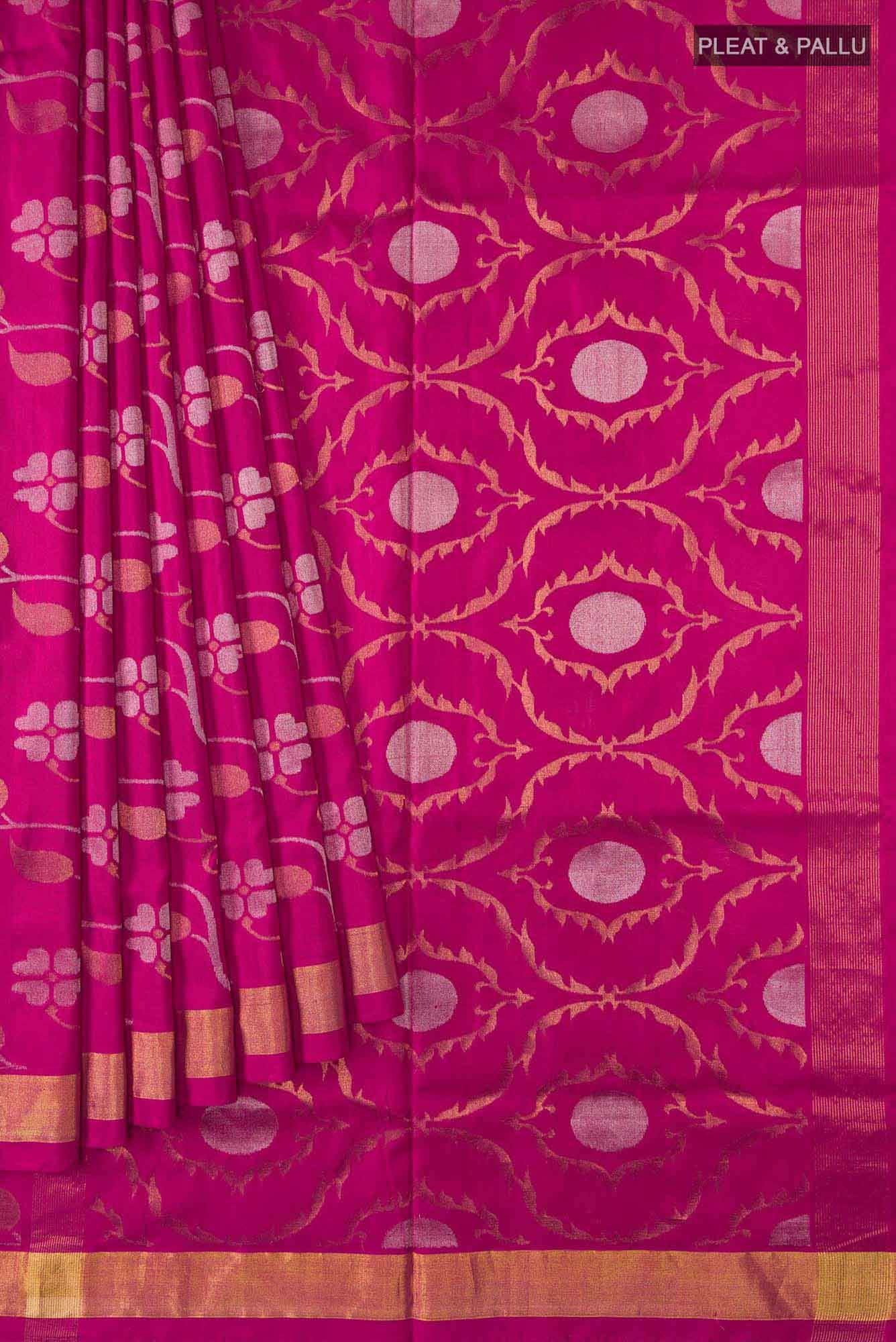 Pink Uppada Silk Saree