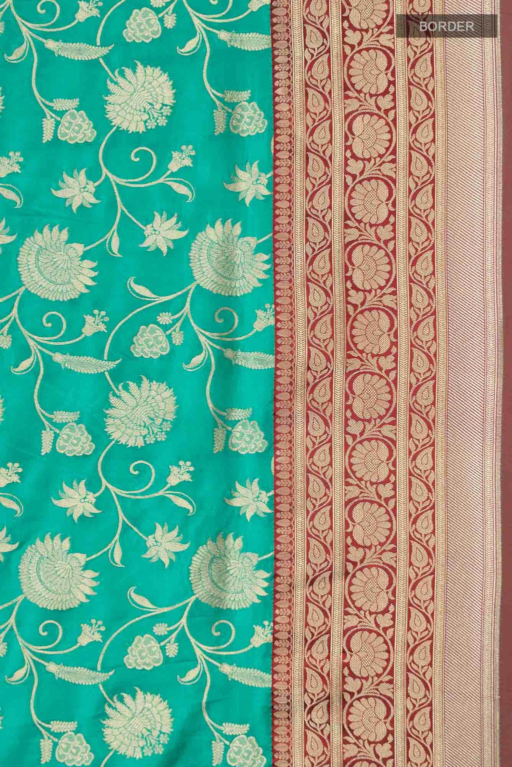 Green Banarasi Silk Saree