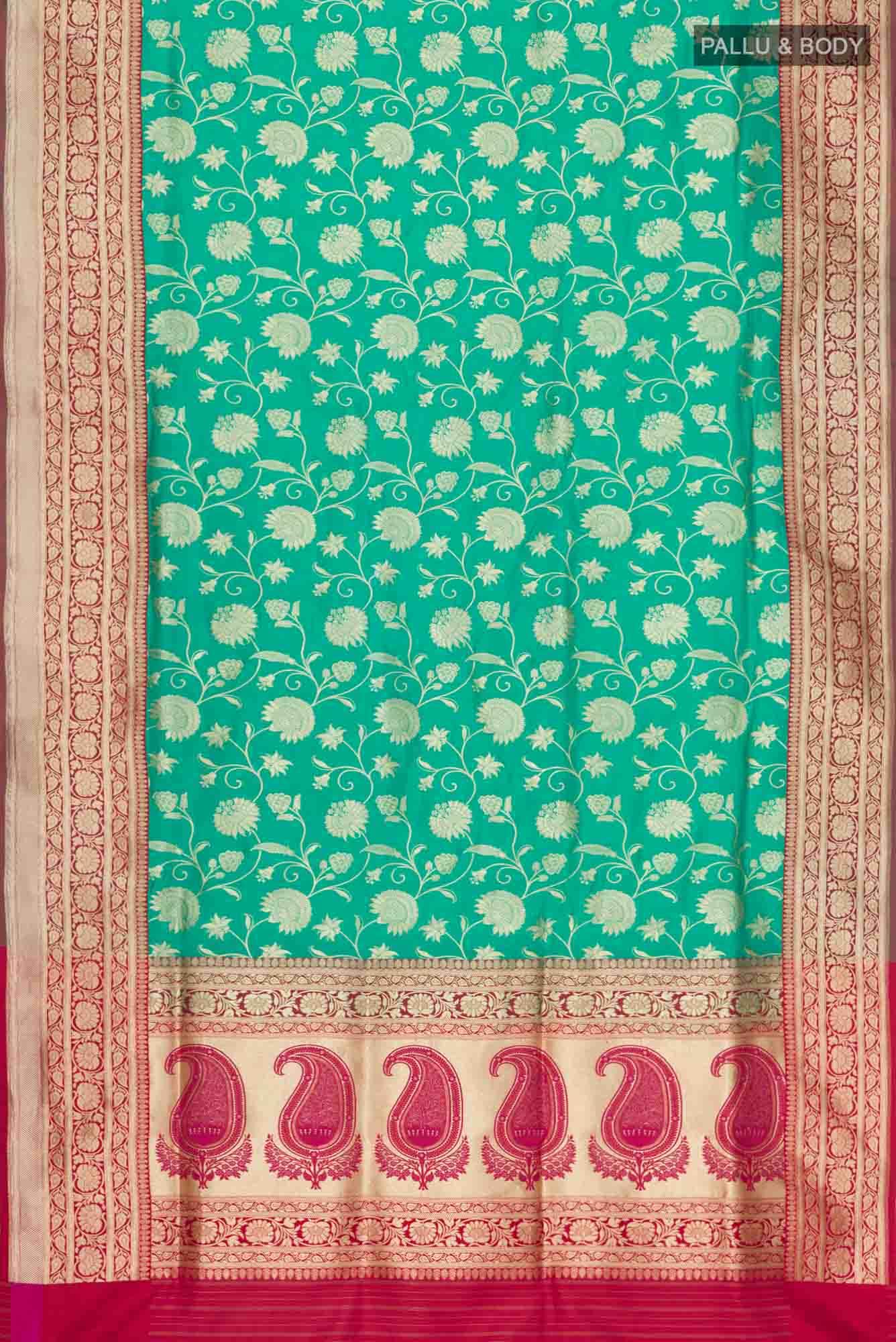 Green Banarasi Silk Saree