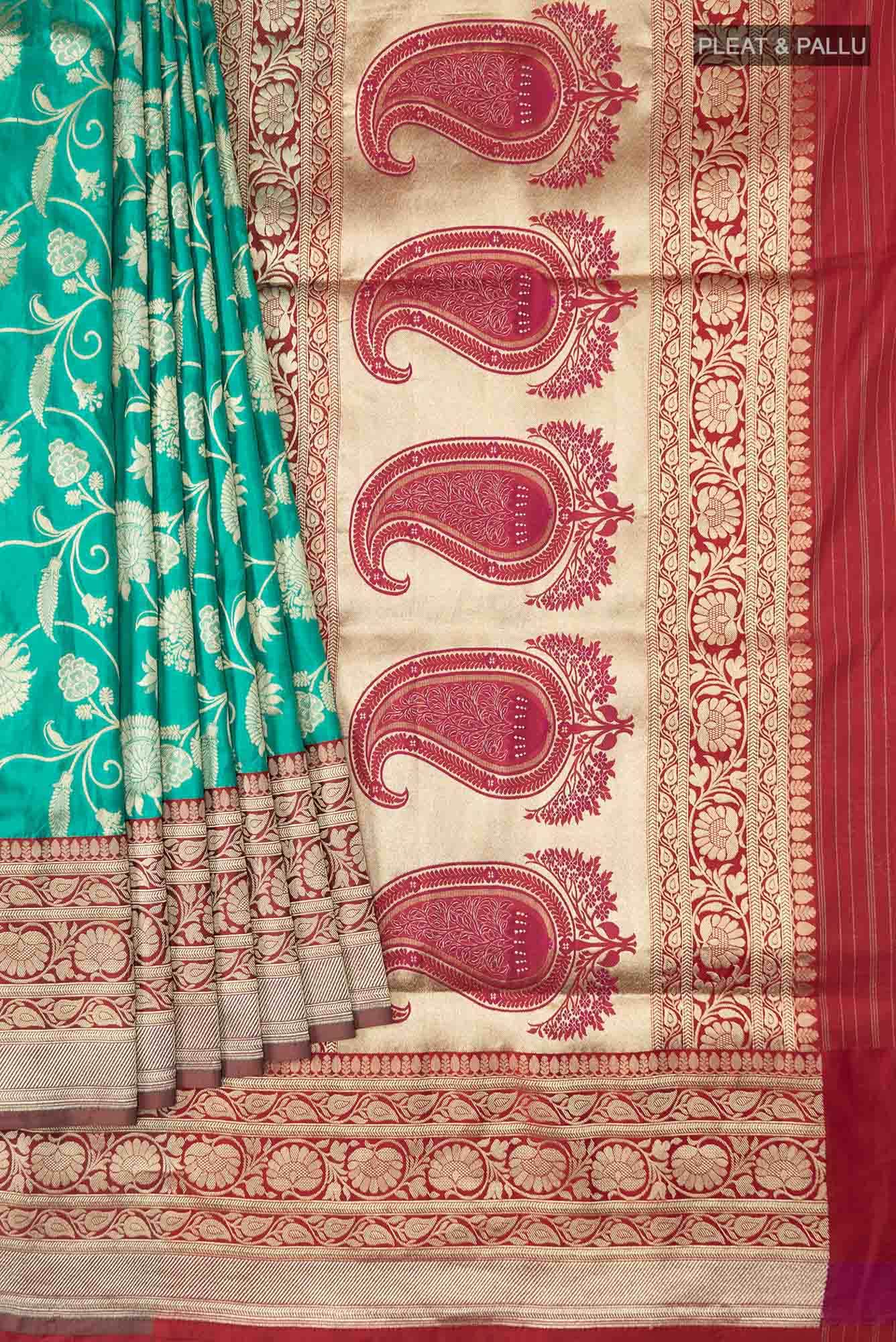 Green Banarasi Silk Saree