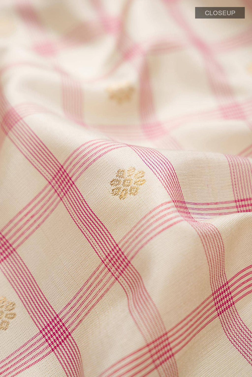 Beige Gadwal Silk Saree