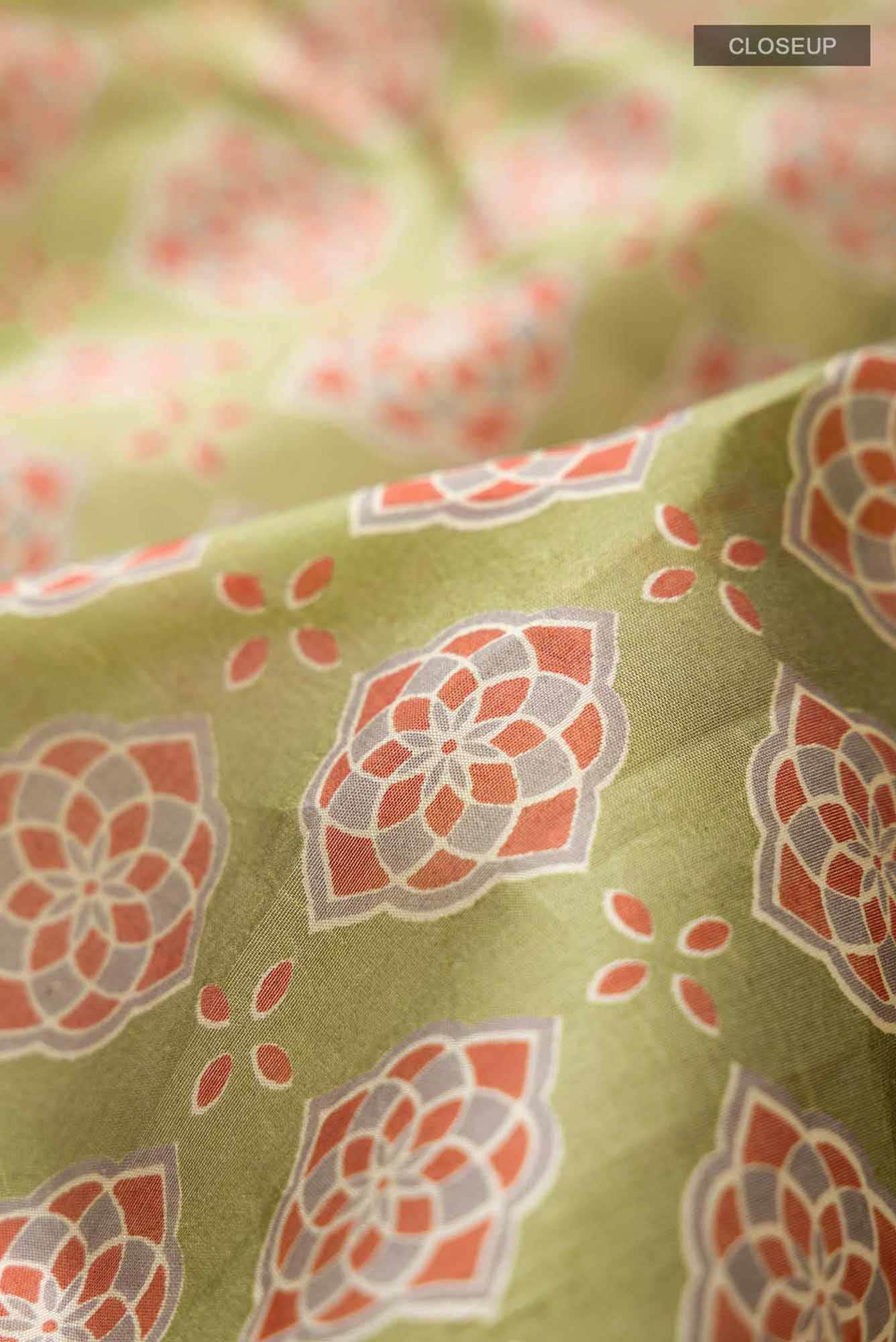 Green Bangalore Silk Saree