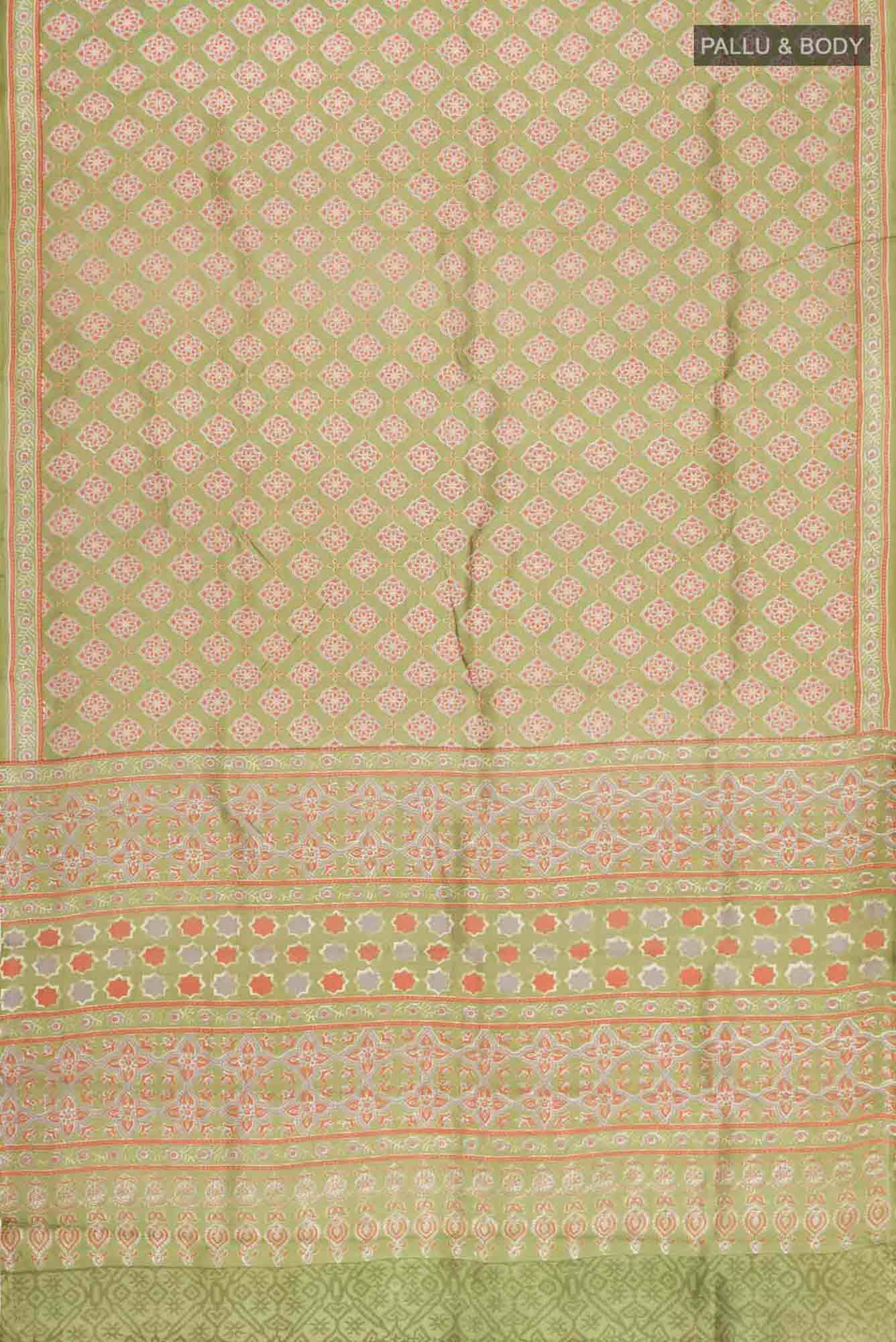 Green Bangalore Silk Saree