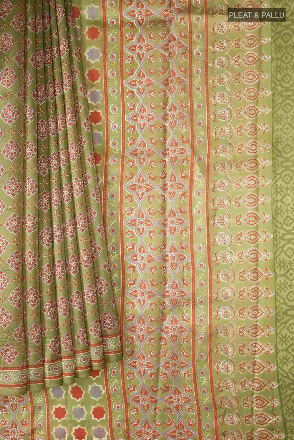 Green Bangalore Silk Saree