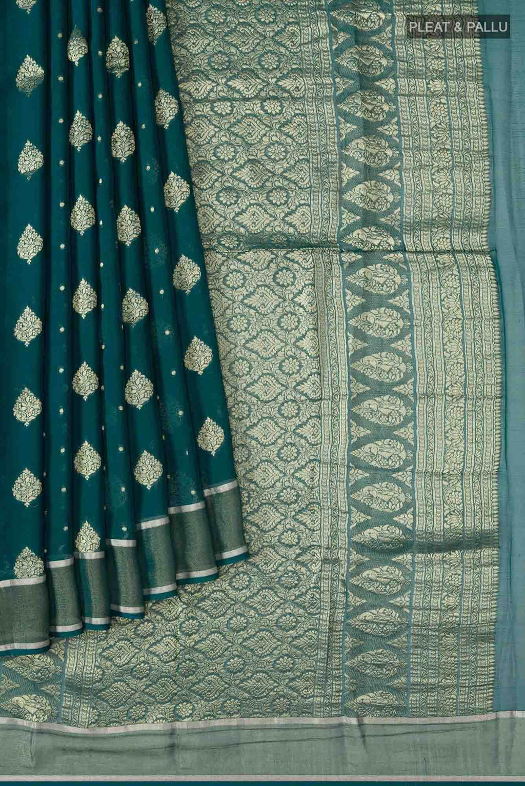 Green Banarasi Georgette Saree