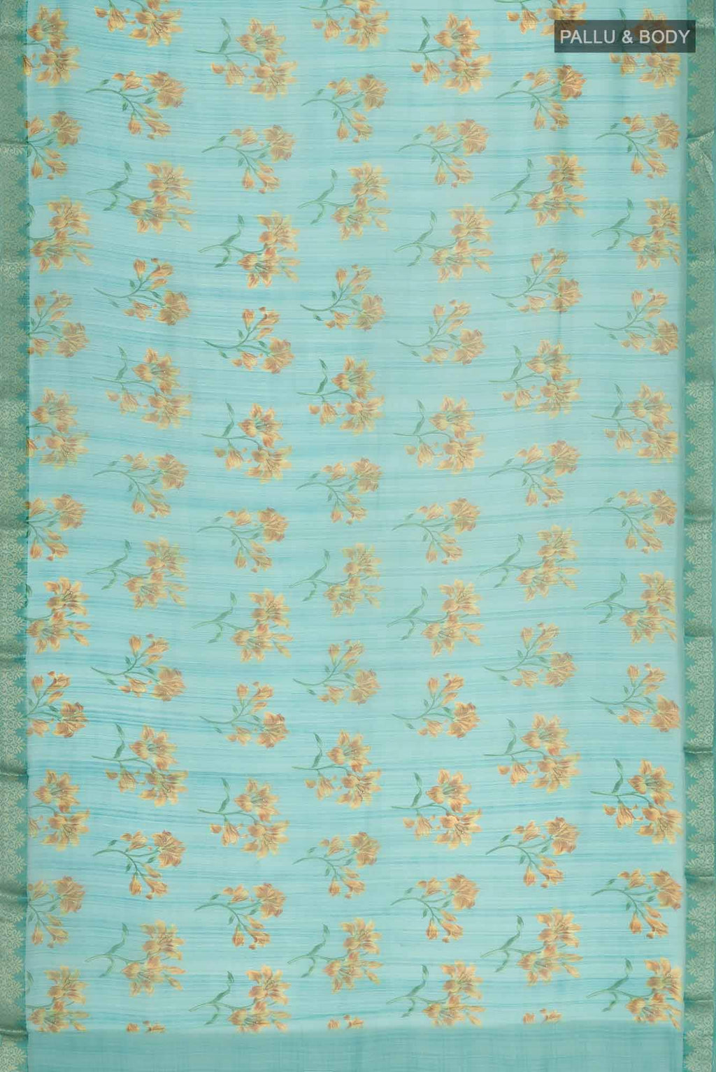Blue Georgette Saree
