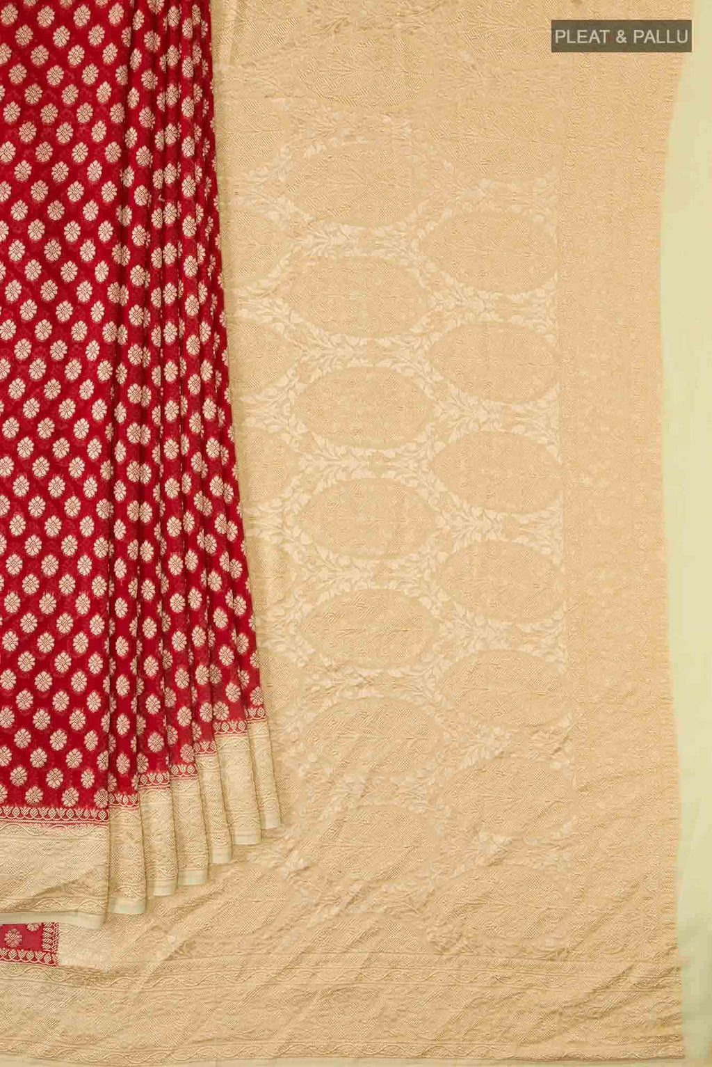 Red Banarasi Georgette Saree