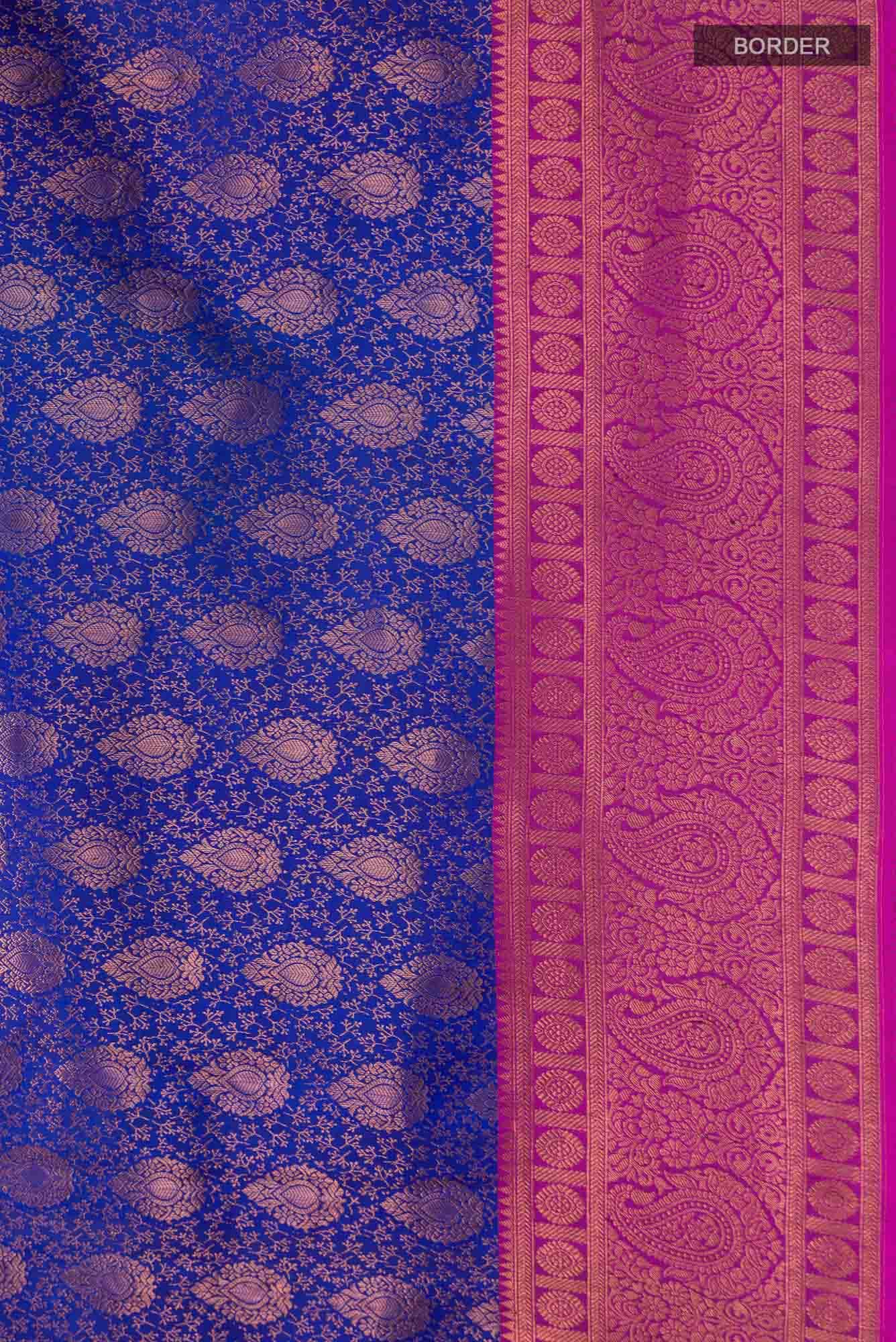 Blue Kanchipuram Silk Saree