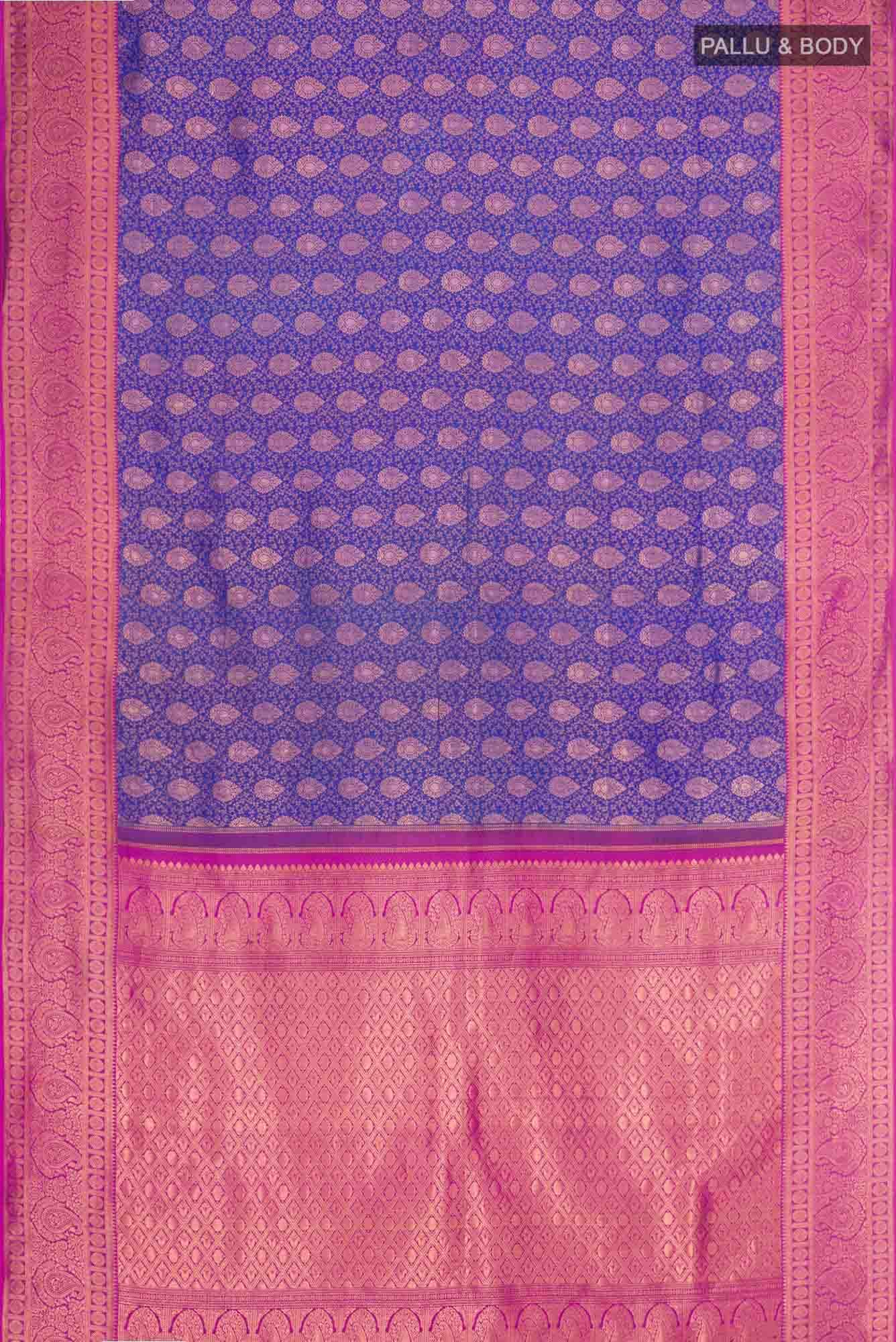Blue Kanchipuram Silk Saree