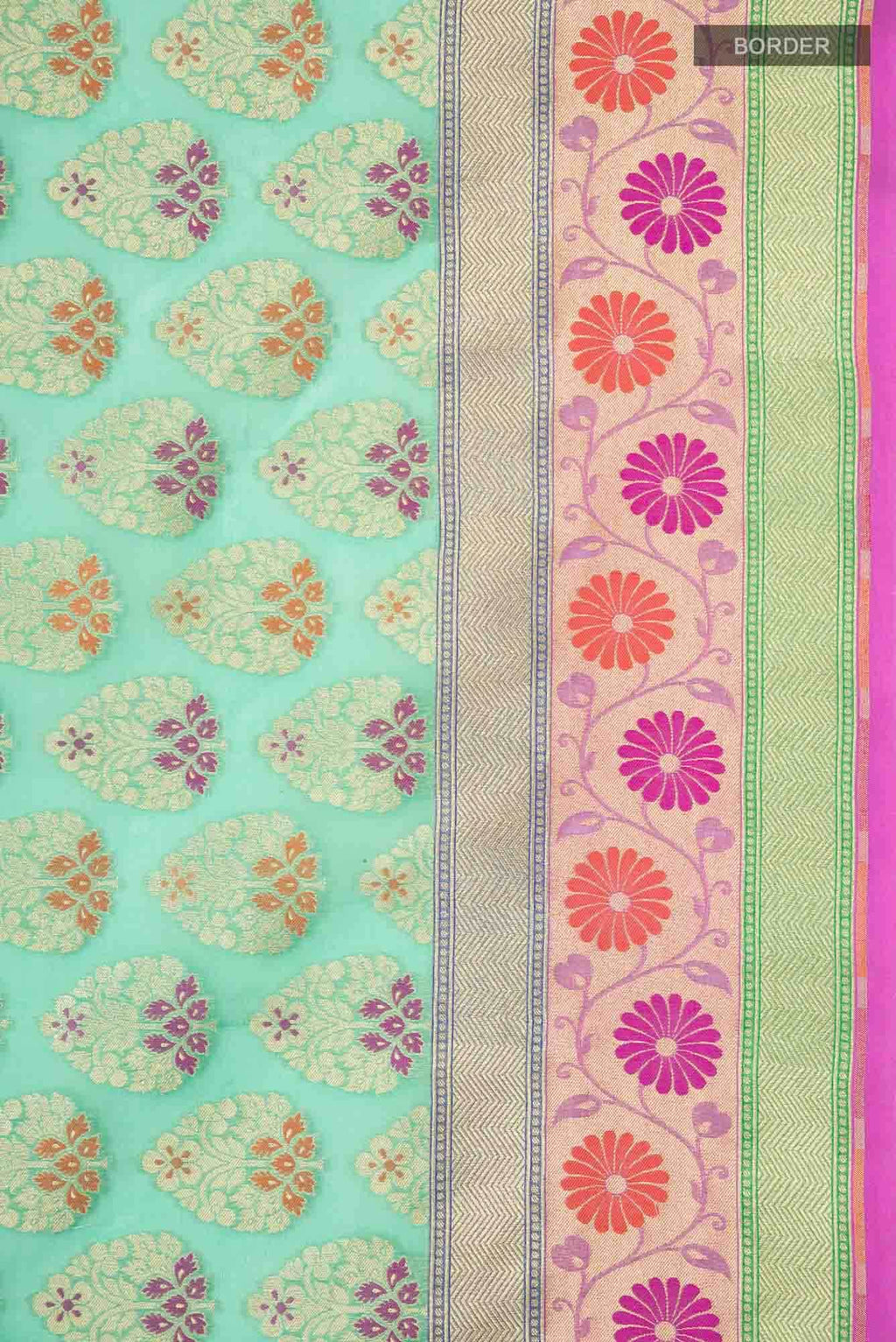 Green Banarasi Silk Saree