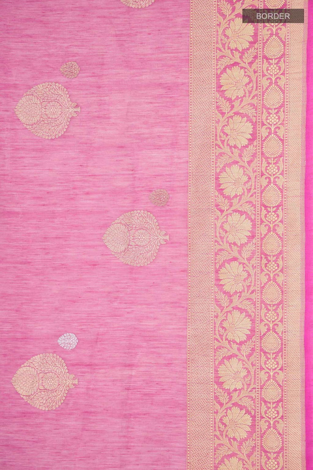Pink Banarasi Silk Saree