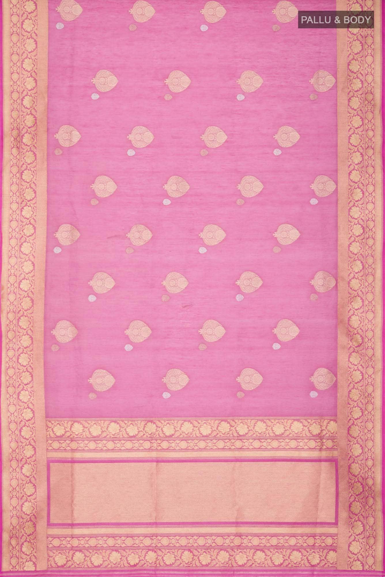 Pink Banarasi Silk Saree