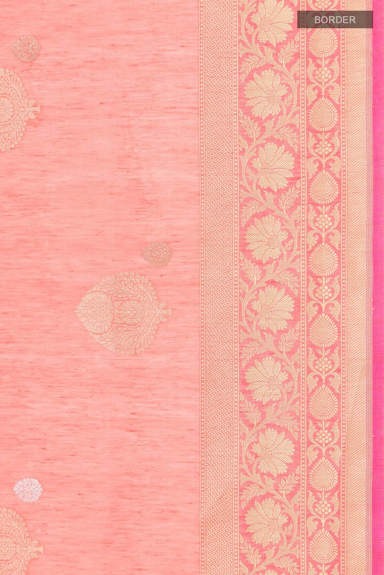 Pink Banarasi Silk Saree