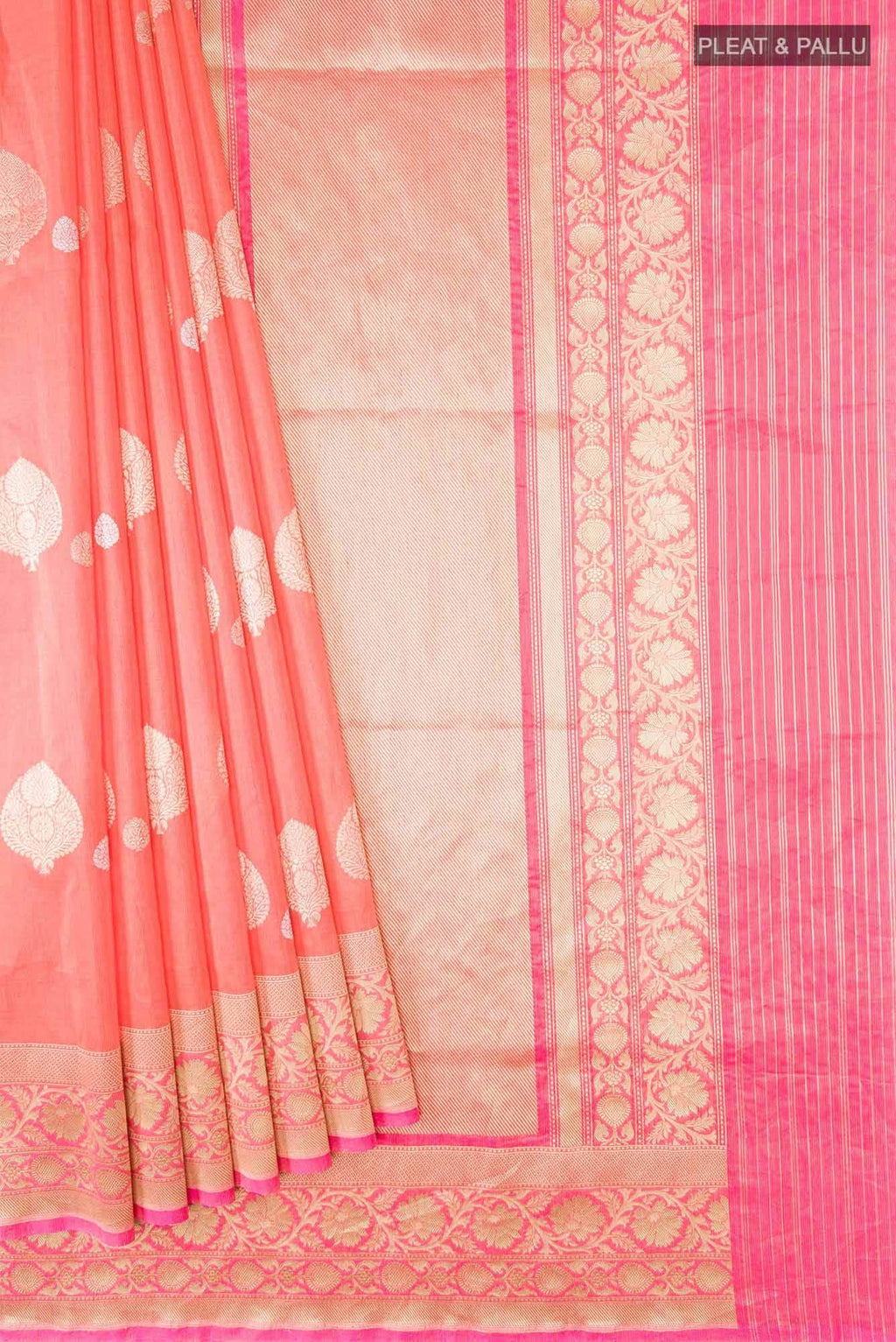 Pink Banarasi Silk Saree