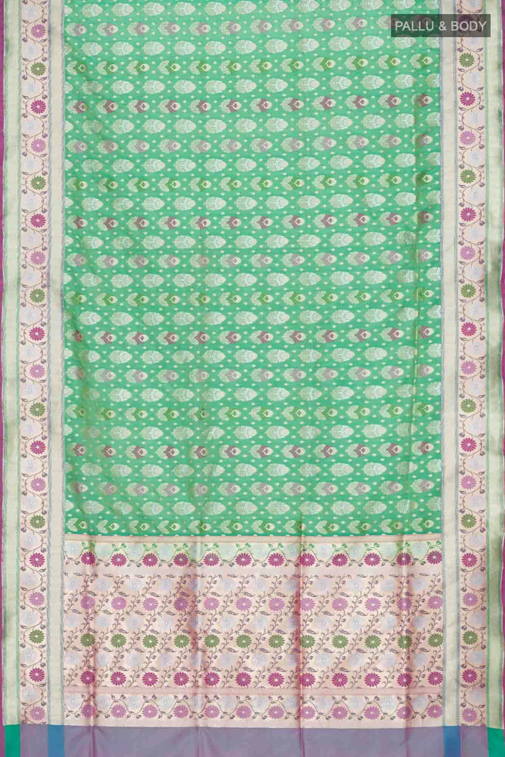 Green Banarasi Silk Saree
