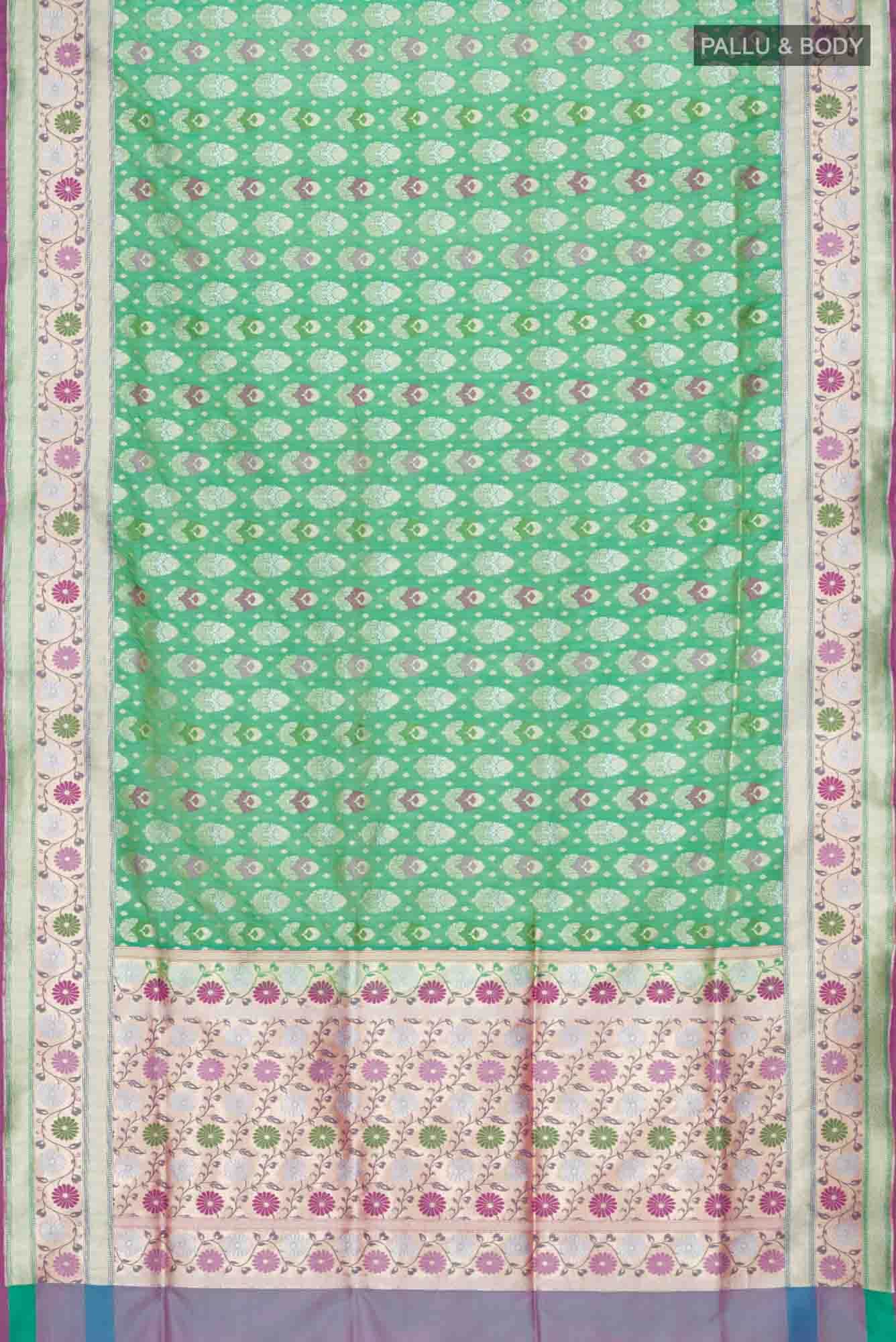Green Banarasi Silk Saree
